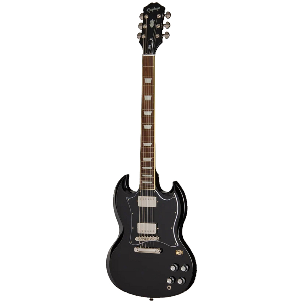 Epiphone EIGSGSEBNHR SG Standard Electric Guitar w/Gig Bag, Ebony