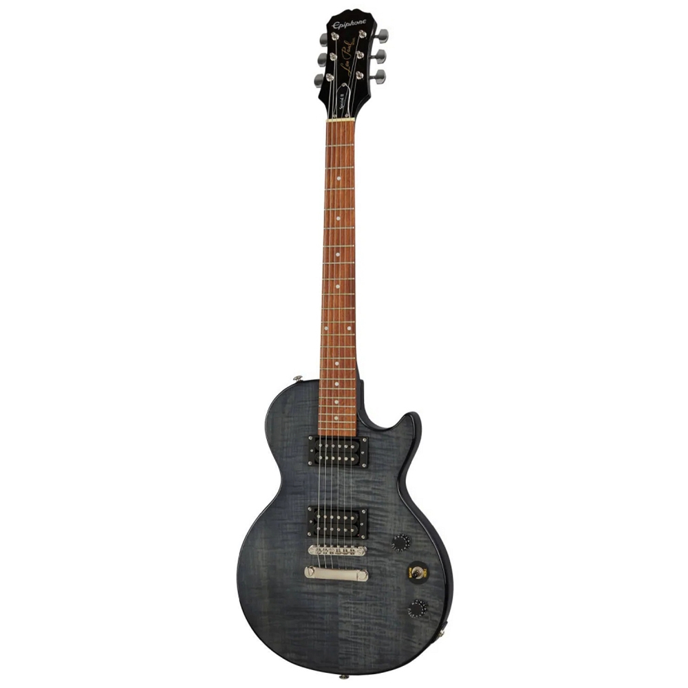 Epiphone ENS2TBNH3 Les Paul Special-II Electric Guitar, Flame Maple Plus Top, Transparent Black