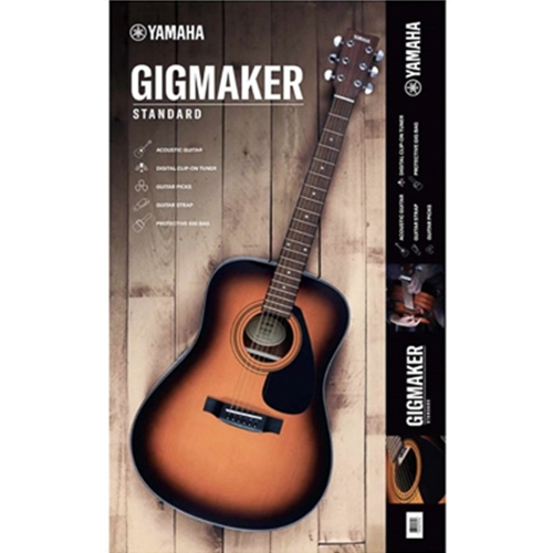 Yamaha GIGMAKERSTDTBS GIGMAKER KIT Dreadnought Acoustic Guitar Tobacco Brown Sunburst