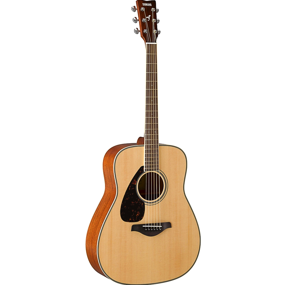 Yamaha FG820L Solid Top Dreadnought Guitar, Natural - Left-Handed