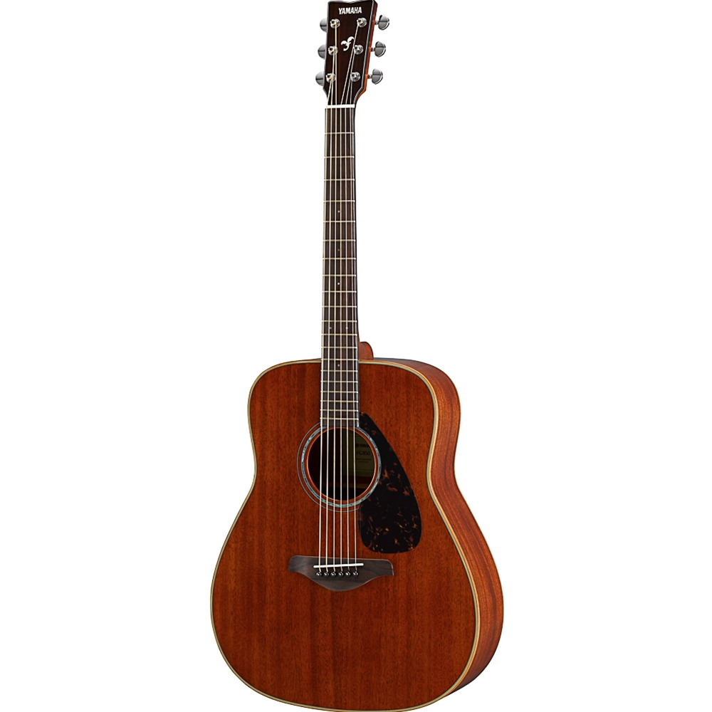 Yamaha FG850 All Mahogany Solid Top Dreadnought Guitar, Natural