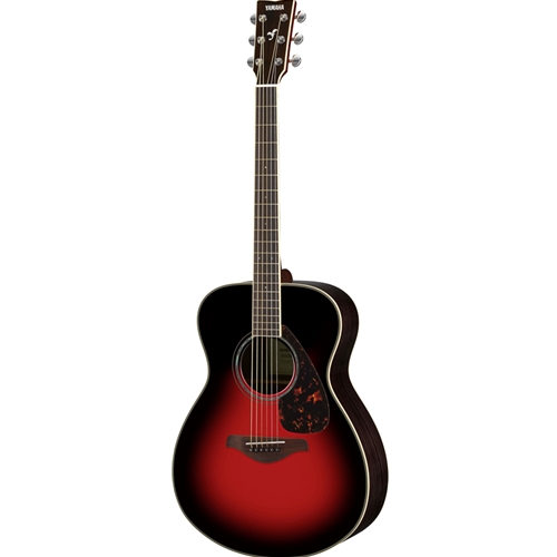 Yamaha FS830DSR Solid Top Small Body Guitar Dusk Sun Red