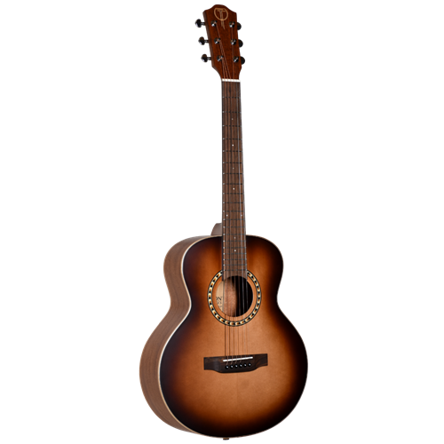 Teton STR100DVS-OP Range 3/4 Size Solid Top Acoustic Guitar, Dark Vintage Burst w/Bag