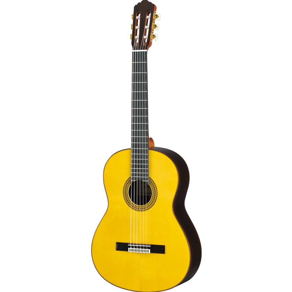 Yamaha GC22S PREMIUM Handcrafted Grand Concert Spruce Top Classical Guitar, Natural w/Hard Bag