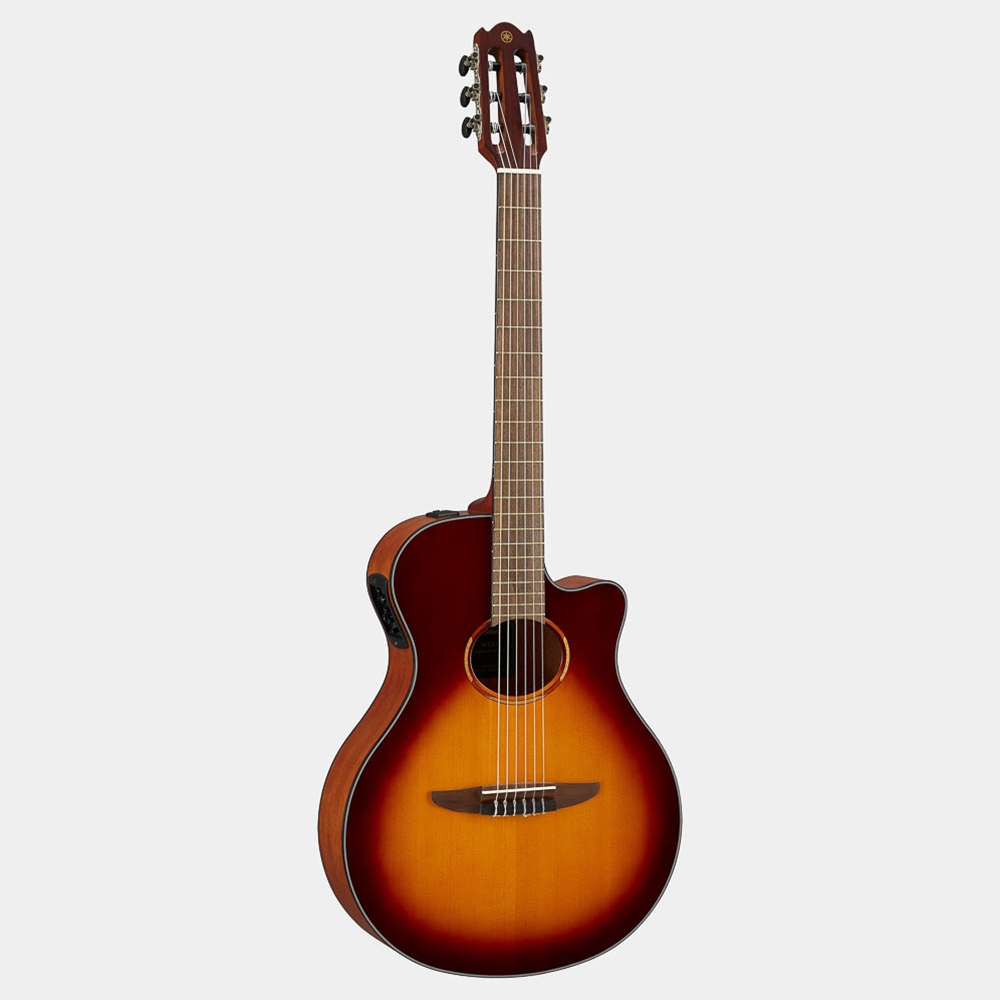 Yamaha NTX1BS Classical Acoustic Electric Guitar, Brown Sunburst w/Cutaway