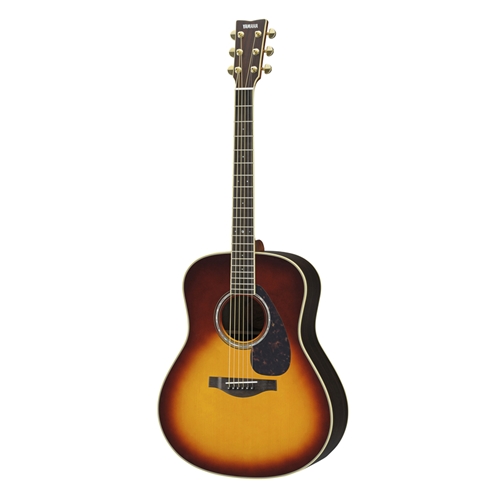 Yamaha LL6BSARE Acoustic Electric Dreadnought Guitar, Brown Sunburst