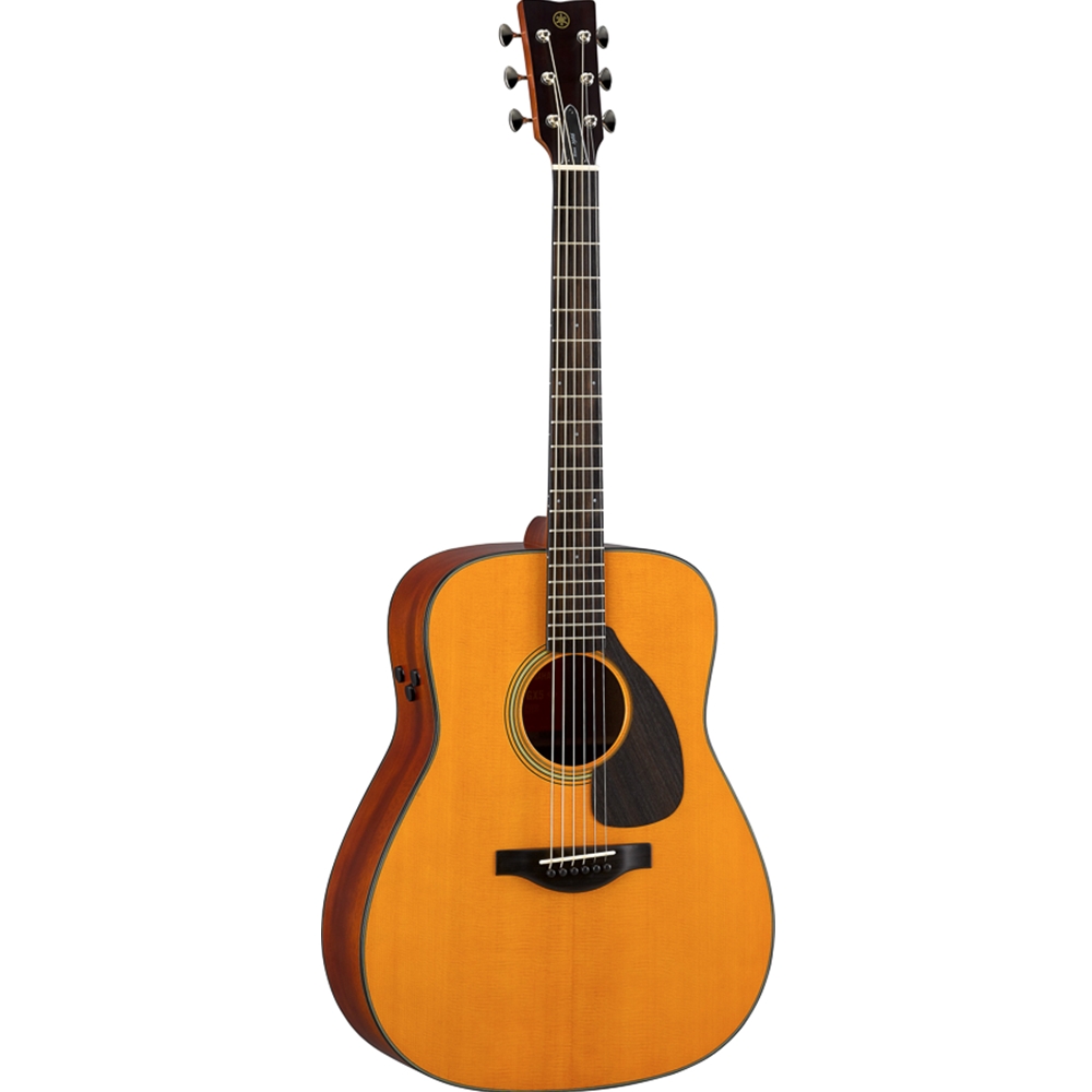 Yamaha FGX5 GL Red Label Dreadnought Acoustic Electric Guitar, Vintage Natural, Gloss Finish w/Hardshell Case
