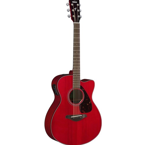 Yamaha FSX800CRR Small Body Acoustic Electric Guitar Ruby Red