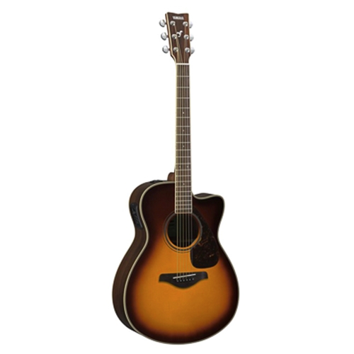 Yamaha FSX830CBS Small Body Acoustic Electric Guitar, Brown Sunburst