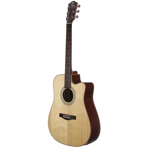 Teton STS100CENT Dreadnought Acoustic Electric Guitar, Natural