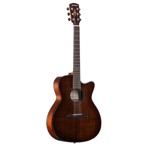 Alvarez MFA77CEARSHB Masterworks Folk All Solid Acoustic Electric Guitar w/FlexiCase - SAVE $60!