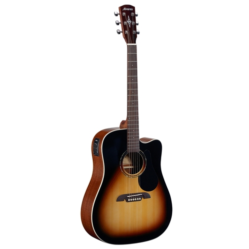 Alvarez RD26CESB Regent Dreadnought Acoustic Electric Guitar w/Cutaway and Gig Bag, Sunburst