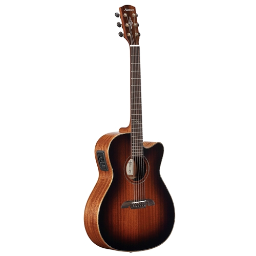 Alvarez MF66CE_SHADOWBURST Masterworks Orchestra All Solid Acoustic Electric Guitar w/FlexiCase, Shadowburst