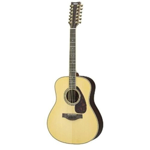 Yamaha LL1612HB 12-String Acoustic Electric Dreadnought Guitar, Natural w/Hard Bag