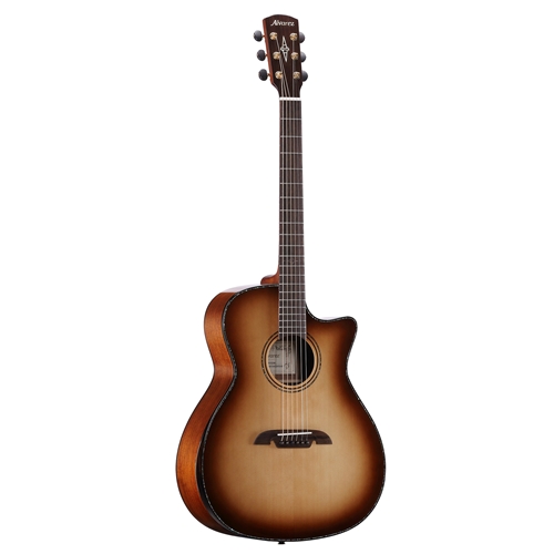 Alvarez MGA70WCEARSHB Masterworks Grand Auditorium All Solid Acoustic Electric Guitar w/FlexiCase, Shadowburst - SAVE $100!