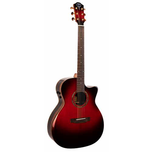 Teton STA180CEAB-AR Grand Auditorium Acoustic Electric Guitar Sunburst Armrest, Autumn Burst