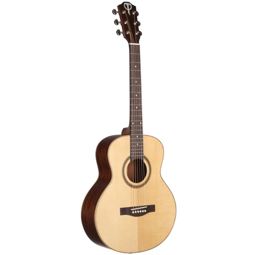Teton STR100ENT-OP Range 3/4 Size Solid Top Acoustic Electric Guitar, Natural w/ Bag