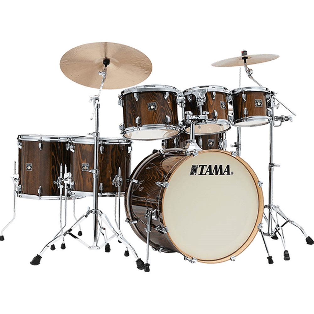 TAMA CL72SPGJP Superstar Classic 7-piece Shell Pack with Snare Drum - Gloss Java Lacebark Pine