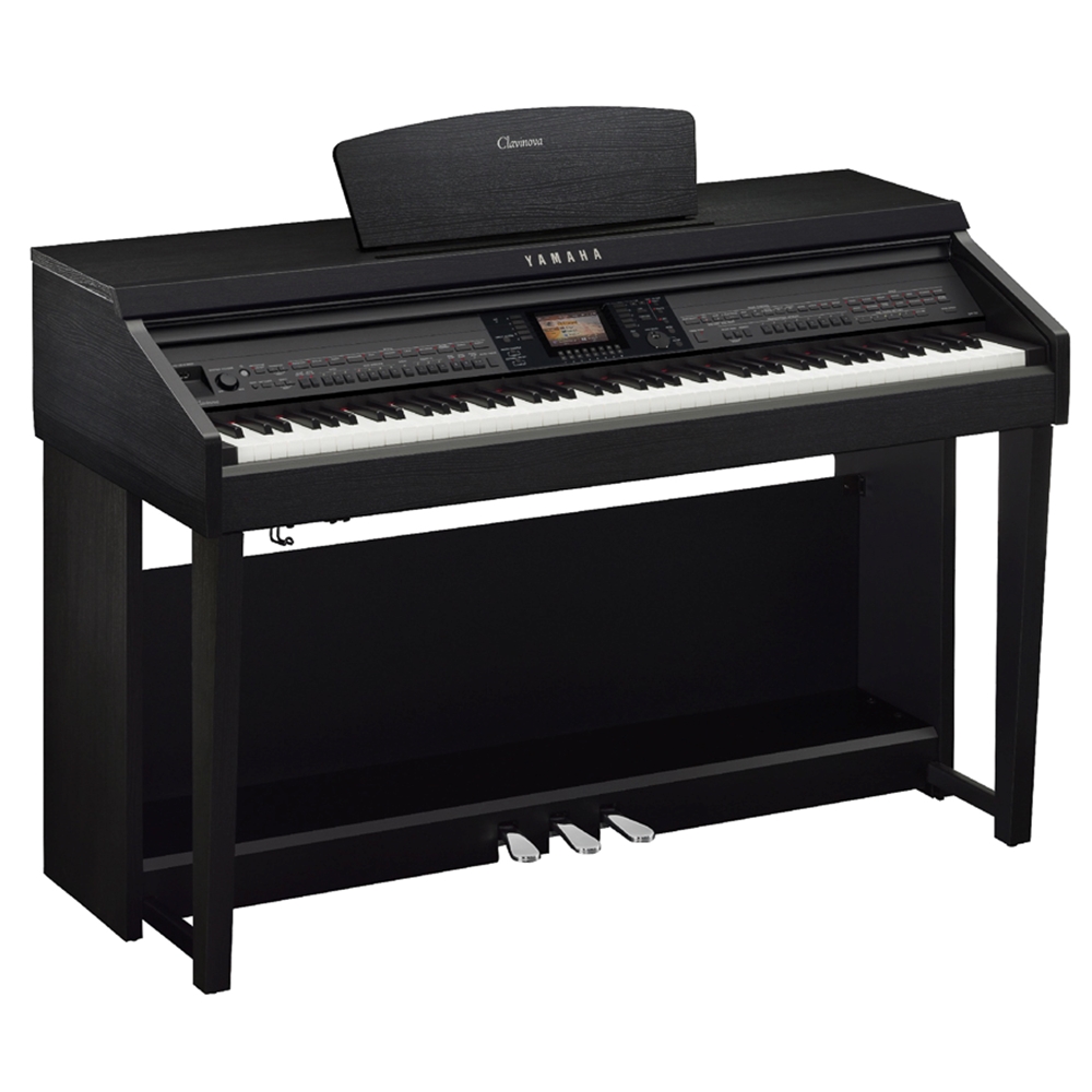 Yamaha CVP701B Clavinova Digital Ensemble Piano with Bench, Black