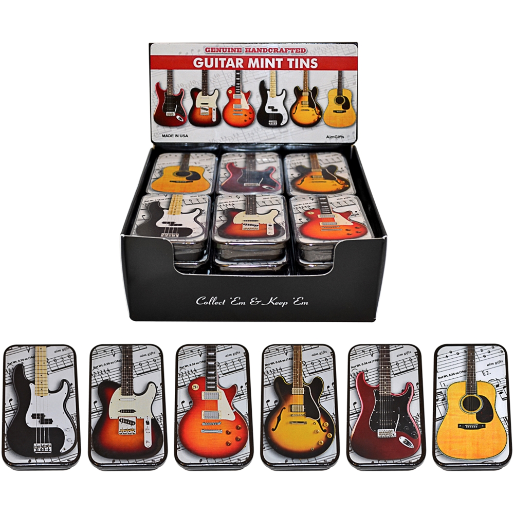 AM Gifts  47165 Electric Guitar Mint Tin Rectangle