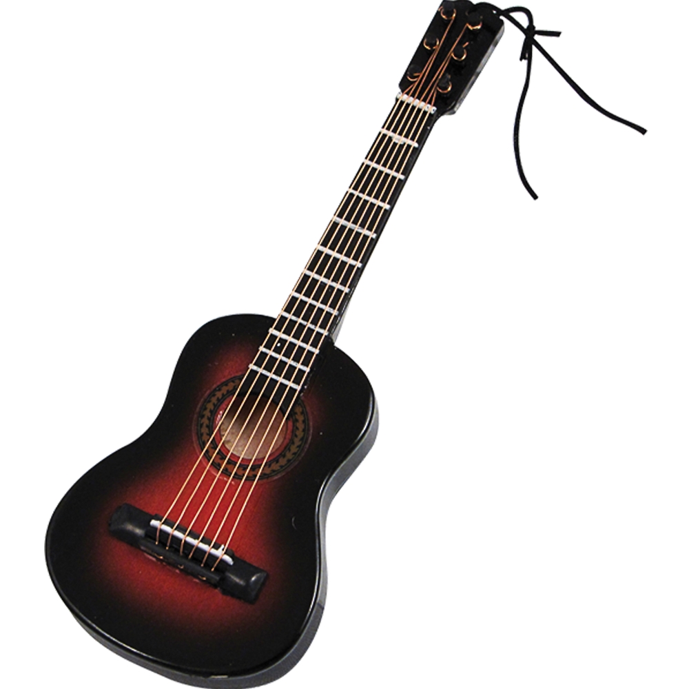 AM Gifts  39147 Brown Acoustic Guitar Ornament