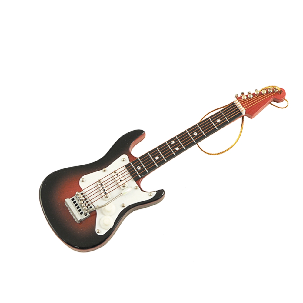 AM Gifts  39115 Brown Electric Guitar Ornament