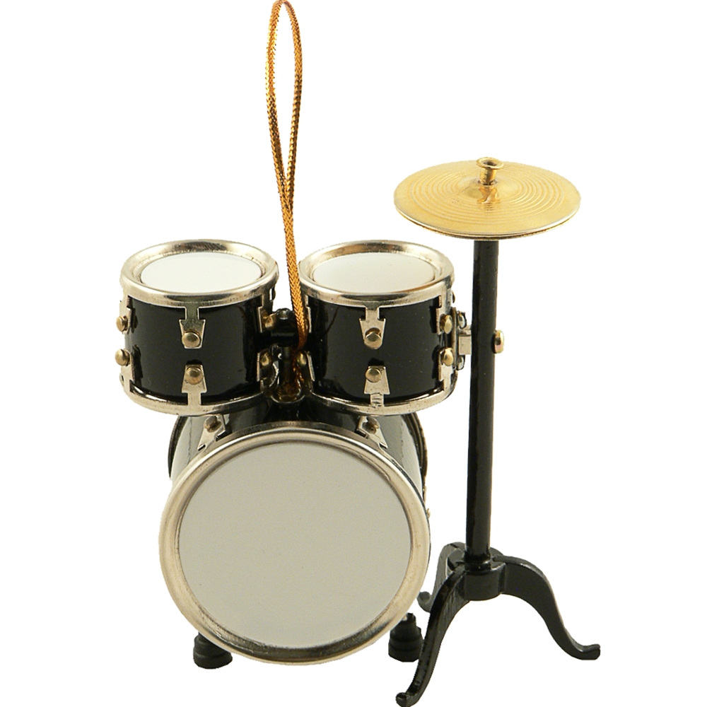 AM Gifts  9219B Black Drum Set Ornament