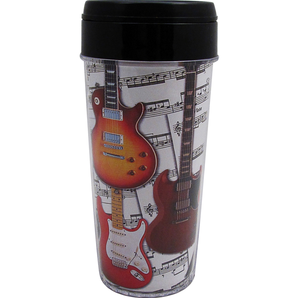 AM Gifts  69758 16 Oz Guitar Travel Tumbler