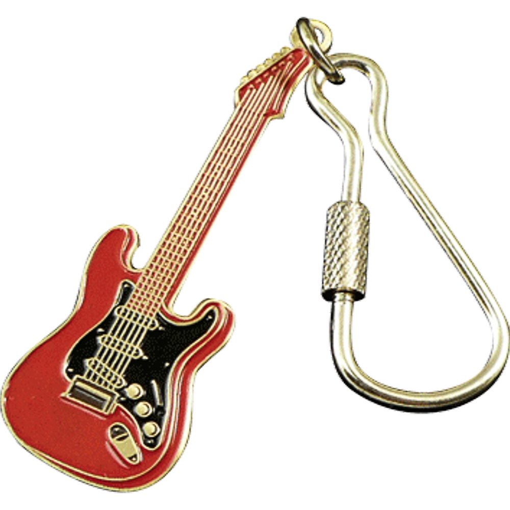 AM Gifts  K3C Electric Guitar Keychain-Red