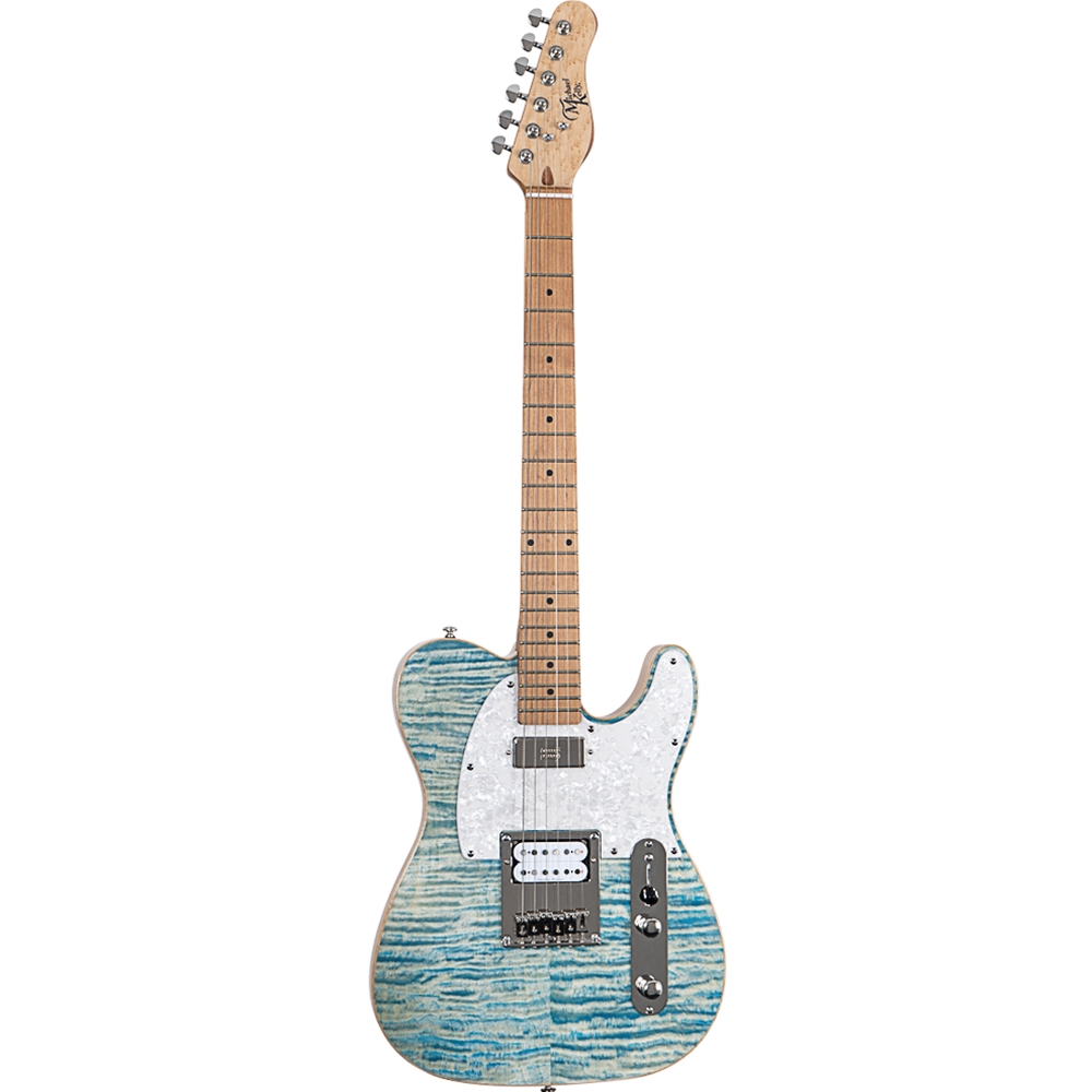 Michael Kelly MK55MFBMSO Modshop 55 electric Guitar (Seymour Duncan) H/H. Mplfb, Blue Jean Wash