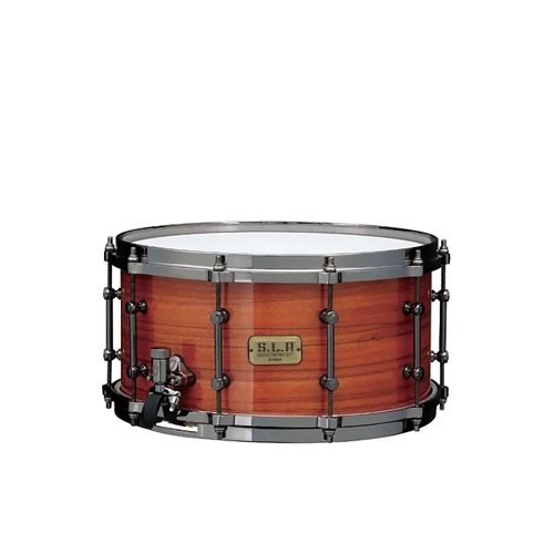 TAMA LGM147GTZ S.L.P. G-Maple Snare Drum 7-inch x 14-inch - Gloss Tangerine Zebrawood