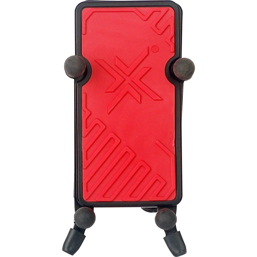 Hamilton Stands KB125E-RD Universal Phone Holder & Tube Clamp: System X Series - Red