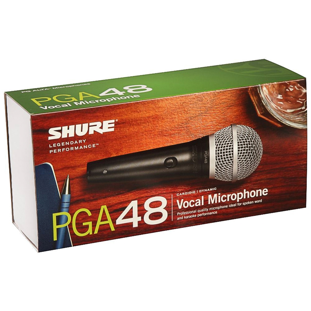 Shure PGA48-QTR Vocal Microphone w/XLR to 1/4"