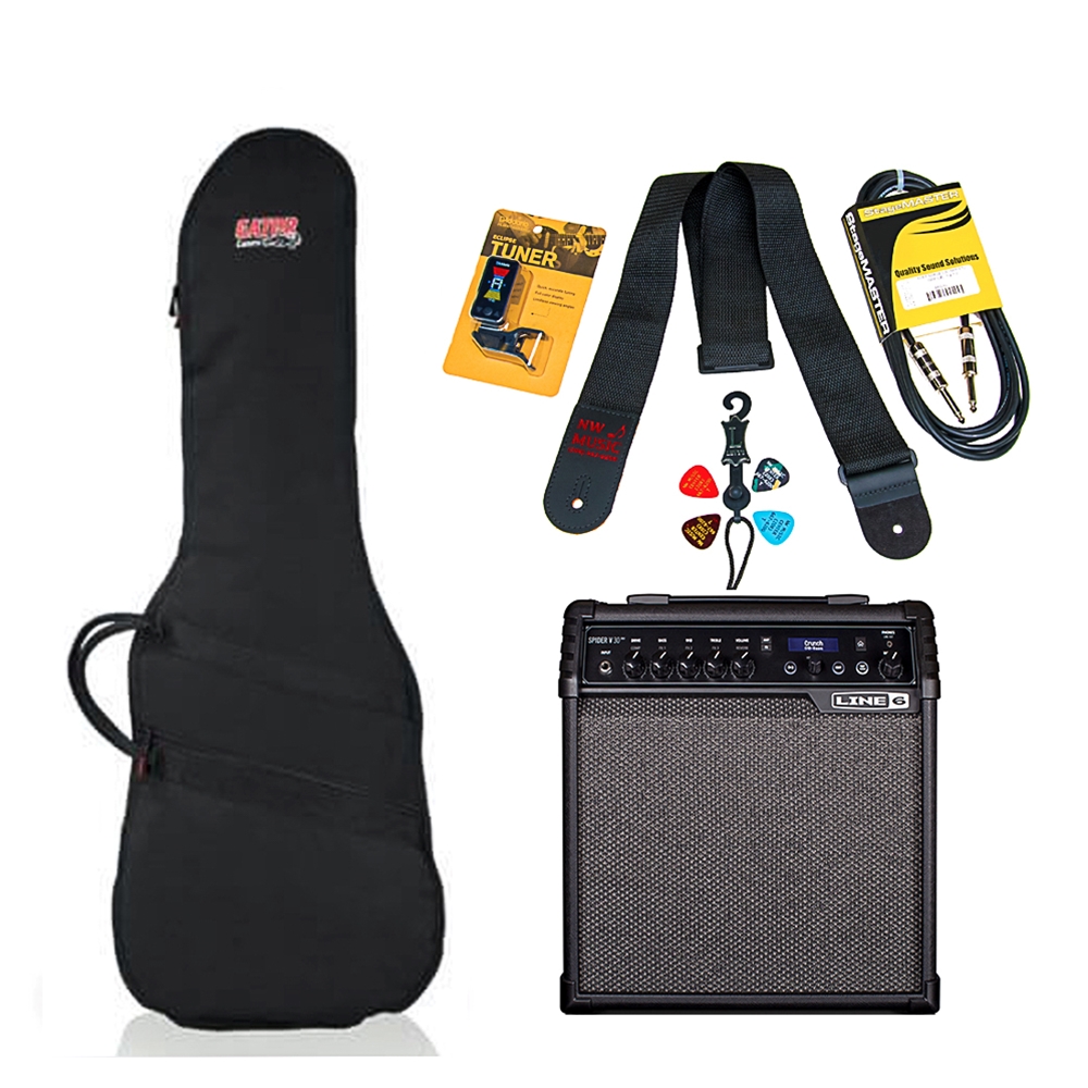 NW Music SPIDER30PKG Basic Spider 30 Electric Guitar Amplifier Package