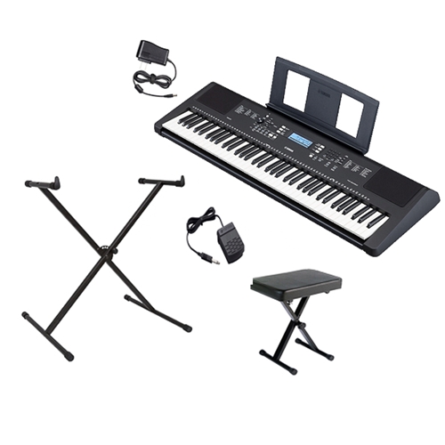 NW Music PSREW310ADPKG 76-Key Portable Keyboard with Sustain Pedal, X-Stand & Bench  - $100 MARKDOWN!