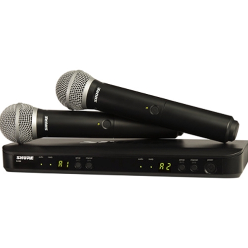 Shure BLX288/PG58-H9 Hand Held Microphone System – 2 Handhelds