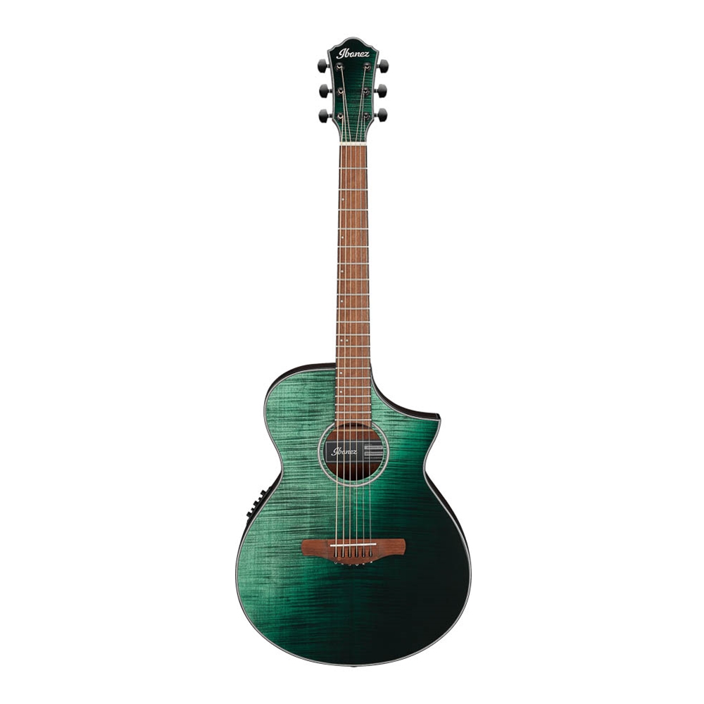 Ibanez AEWC32FMGSF Acoustic Electric Guitar - Dark Green Sunset Fade