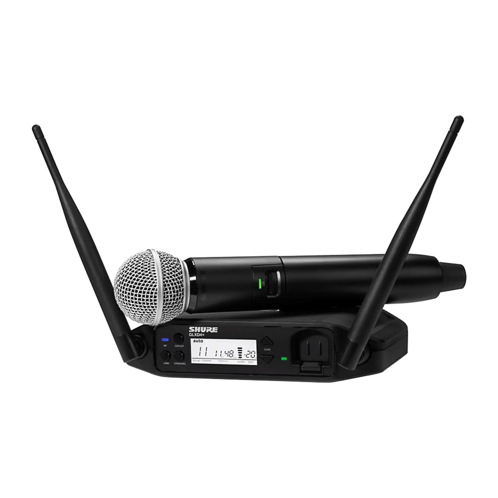 Shure GLXD24+/SM58 Digital Wireless Handheld System with SM58® Vocal Microphone