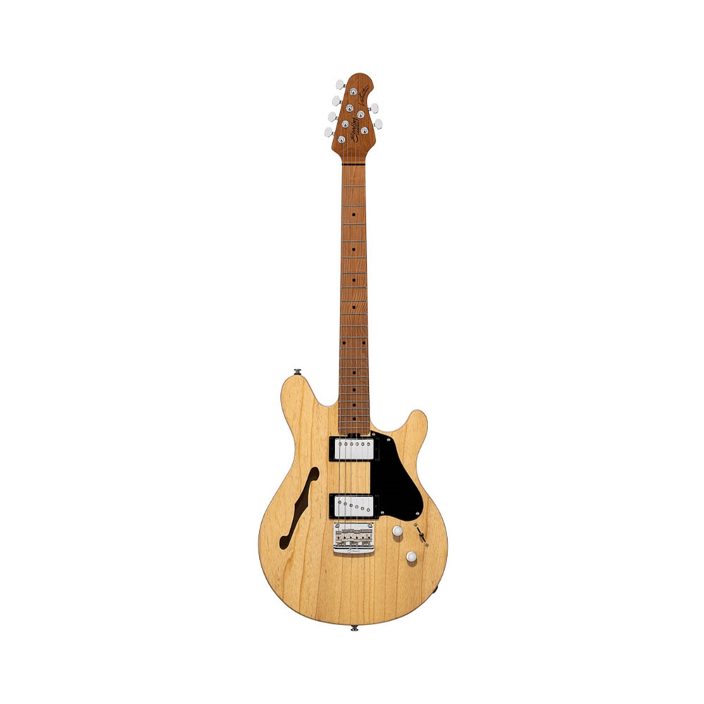 Sterling By Music Man JV60C-NT-M2 Valentine Chambered Signature Electric Guitar w/Gig Bag - Natural