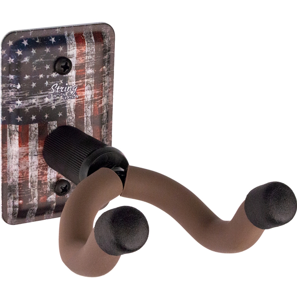 String Swing CC60K-FL Guitar Wall Mount - American Flag