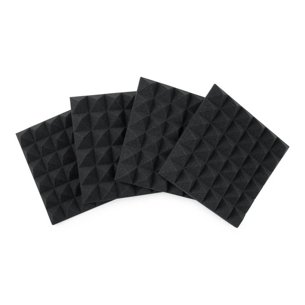 Gator ACPNL1212PHA4PK 4 Pack 2” Acoustic Foam 12”x12” – Charcoal Color