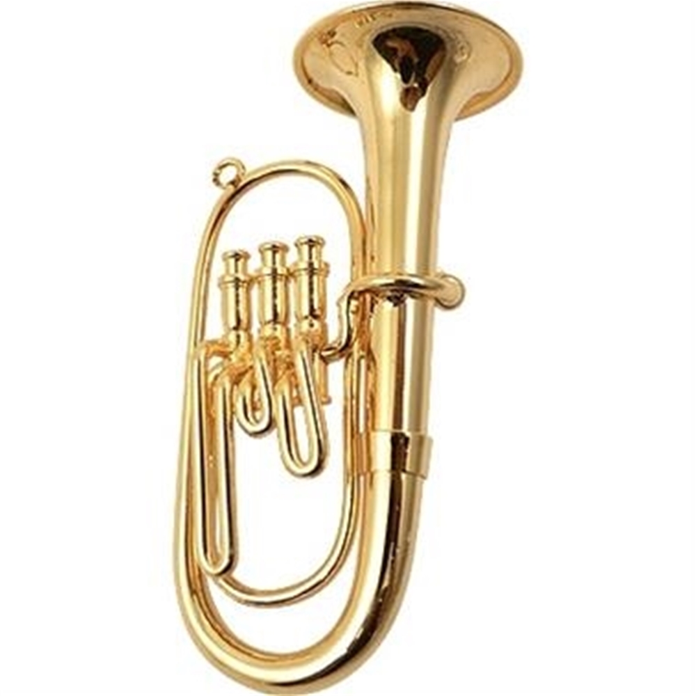 AM Gifts  39143 Gold Euphonium Ornament - 3.75"