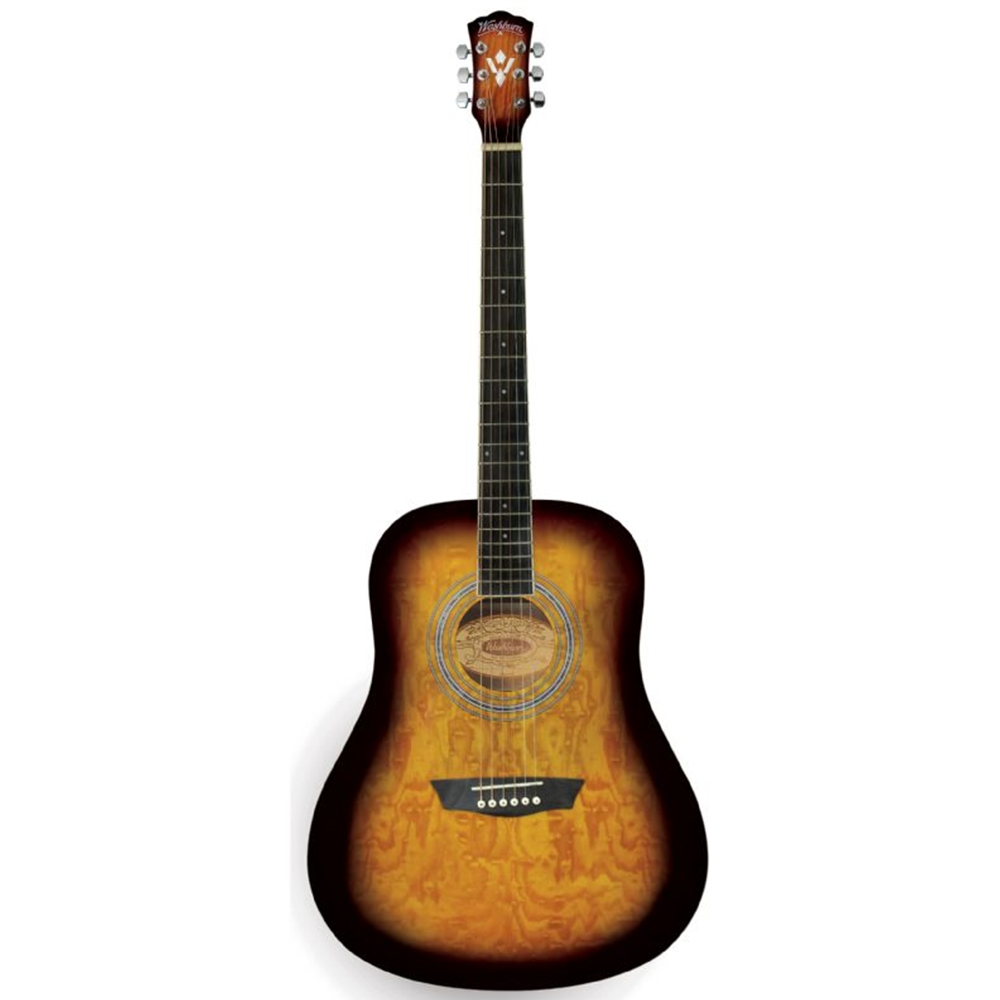 Washburn WSHAGPAKQTTB-U Dreadnought Acoustic Guitar Pack