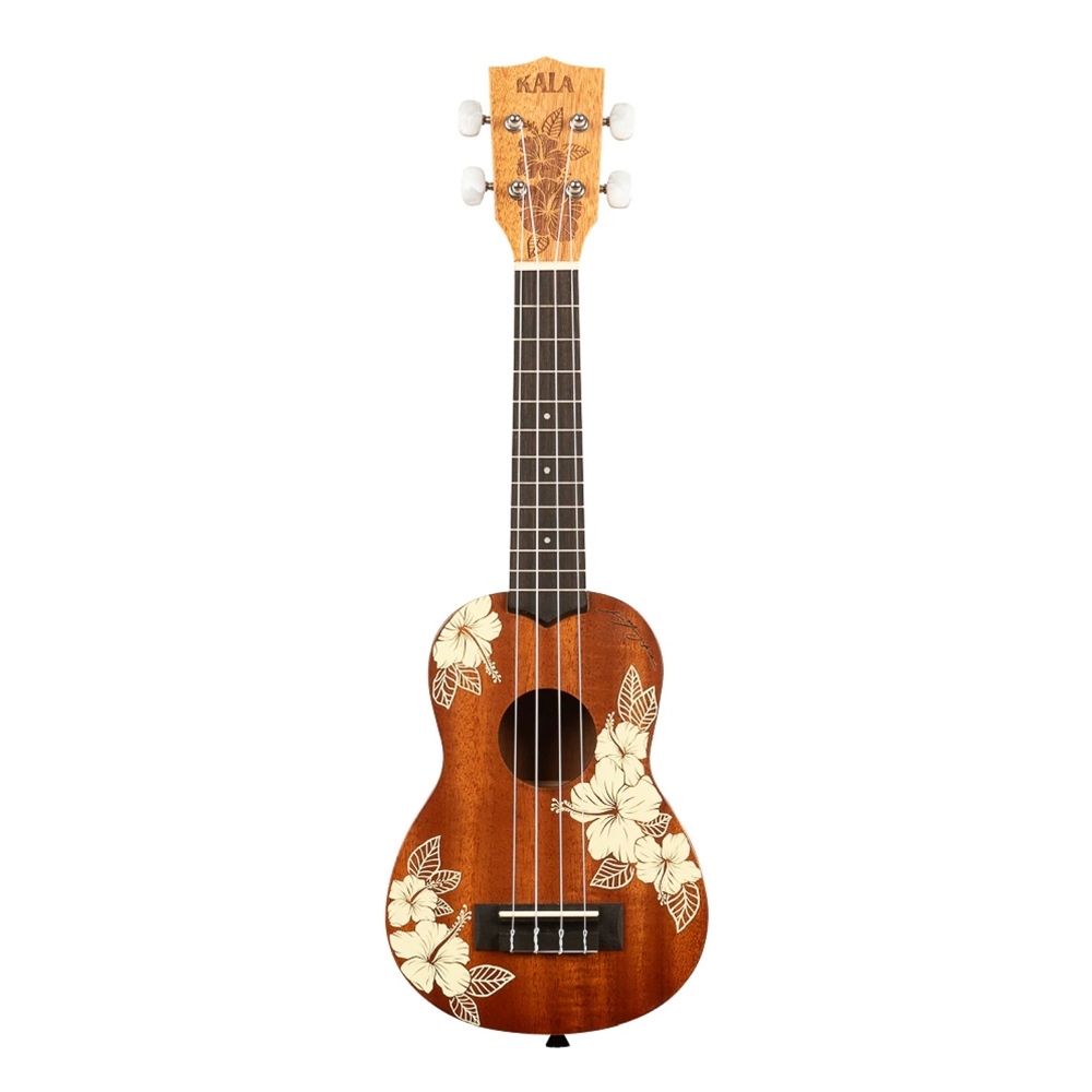 Kala KA-HIBISCUS-S_W/BAG Hibiscus Mahogany Soprano Ukulele w/Bag
