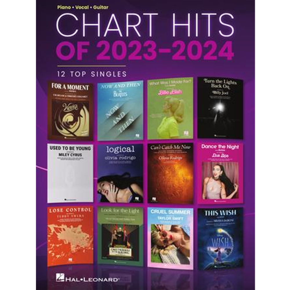 Chart Hits of 2023-2024 Piano/Vocal/Guitar
