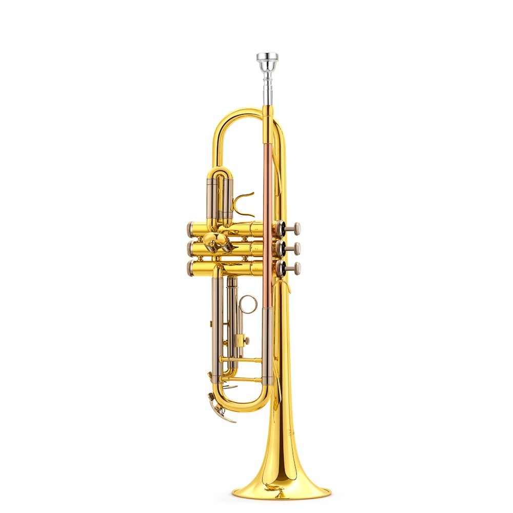 Eldon by Antigua TR-2130-U Bb Trumpet, Lacquer Finish with Red Brass Mouthpiece and Case