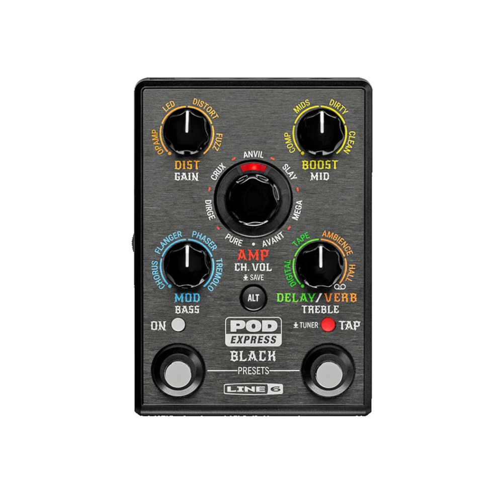 Line 6 POD-EG-B POD Express Black Guitar Amp and Effects Processor Pedal