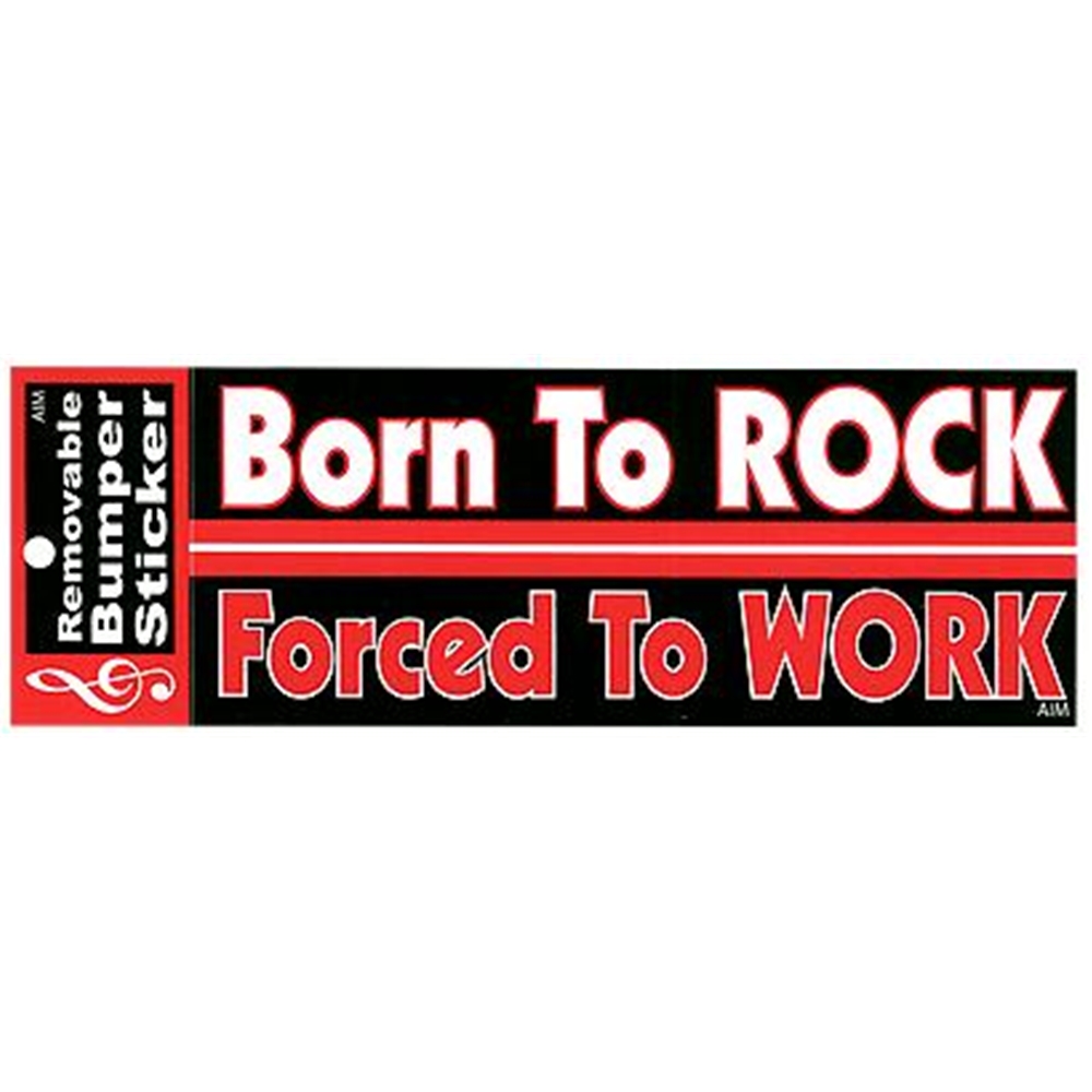 AM Gifts  331128 Bumper Sticker Born to Rock
