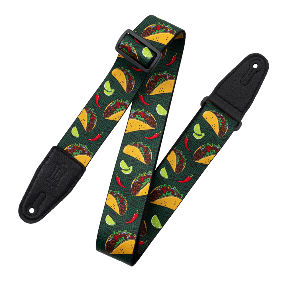 Levy's Leathers MP2TG-005 Tasty Grooves Tacos Guitar / Bass Strap