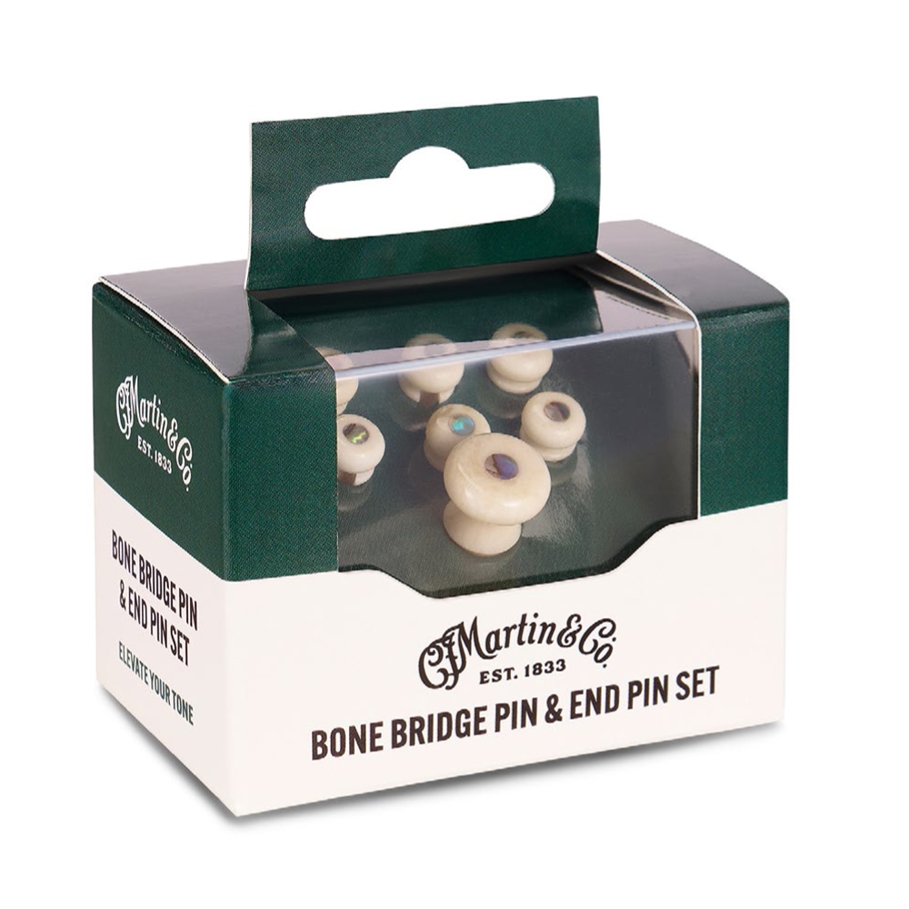 Martin 18APP0026 Paua Pearl Inlaid Real Bone Bridge & Endpins